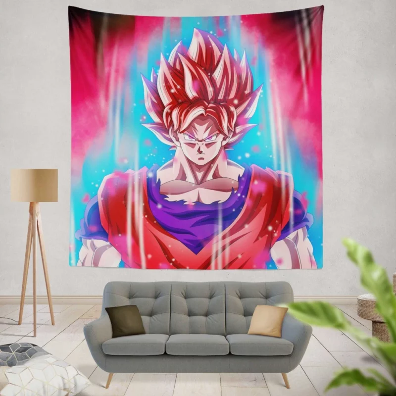 Goku Unforgettable Epic Battle Anime Wall Tapestry