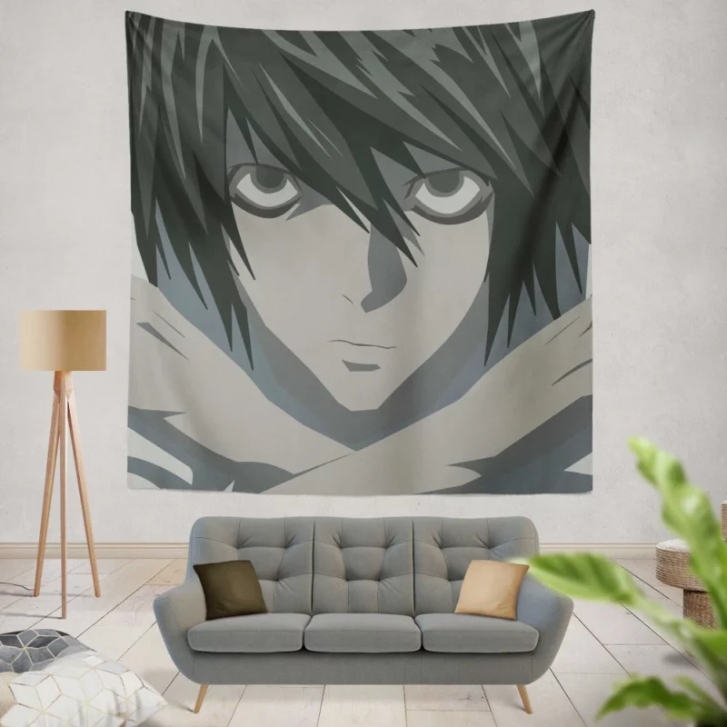 L Enigmatic Adventures Anime Wall Tapestry