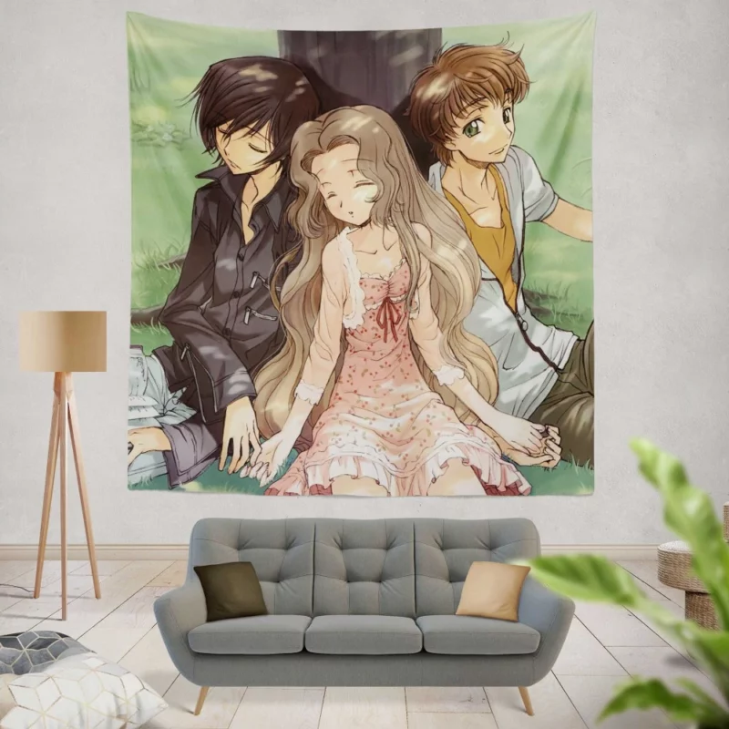 Suzaku & Lelouch Dynamic Anime Wall Tapestry